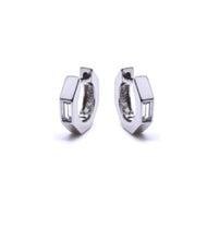 Charger l'image dans la galerie, eLiasz and eLLa Stellar CZ Hoop Earrings Silver