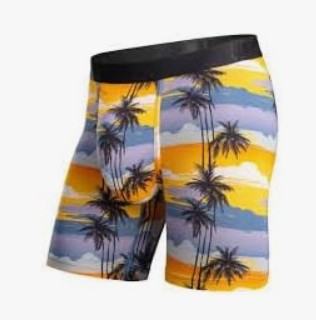 BN3TH Boxer Brief Print Palm Tree Horizon-Mimosa