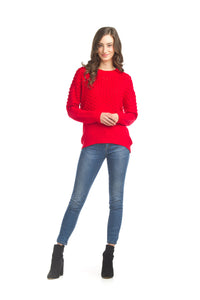 Papillon Popcorn Knit Sweater