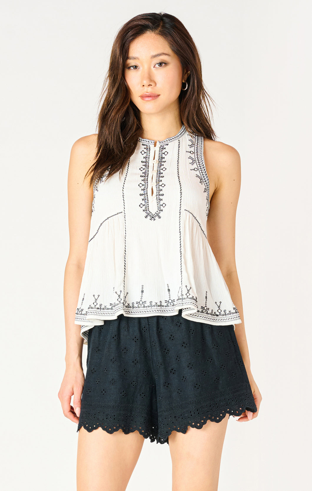 Dex Embroidered Top