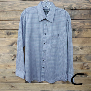 Berkham/Platinum Long Sleeved Plaid Shirts