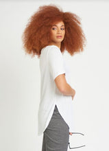 Load image into Gallery viewer, Dex Rounded Hem Tee with Side Slits
