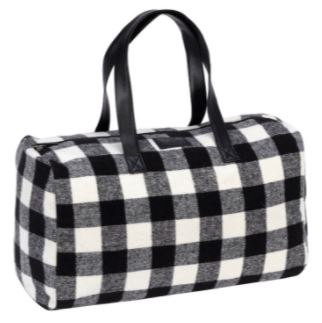 Buffalo plaid weekender bag sale