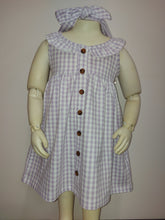 Charger l&#39;image dans la galerie, MID Gingham Dress With Headband
