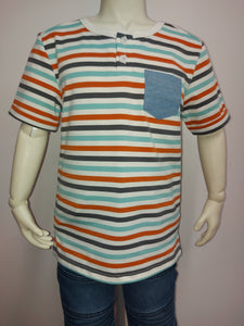 MID Striped Tee With Pocket