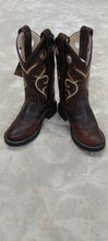Load image into Gallery viewer, Old West Kids Cowboy Boots - Brown &amp; Black
