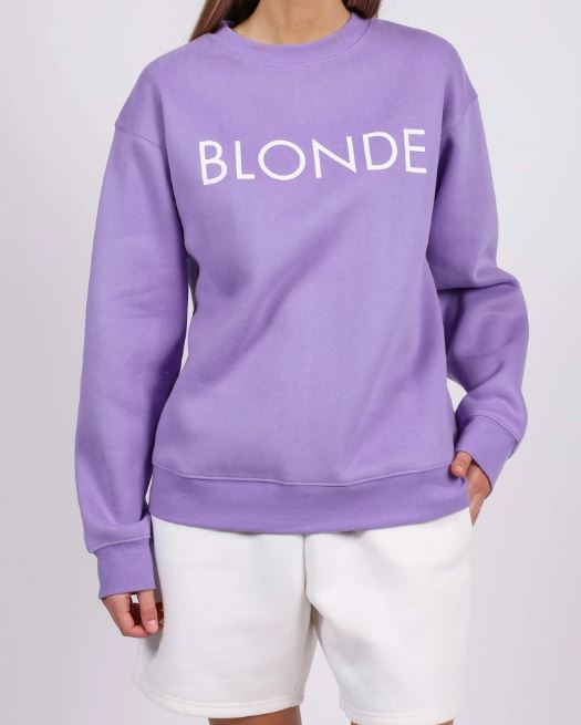 Brunette Core Crew Violet Sweatshirt
