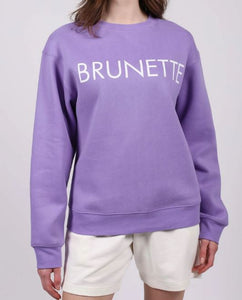 Brunette Core Crew Violet Sweatshirt