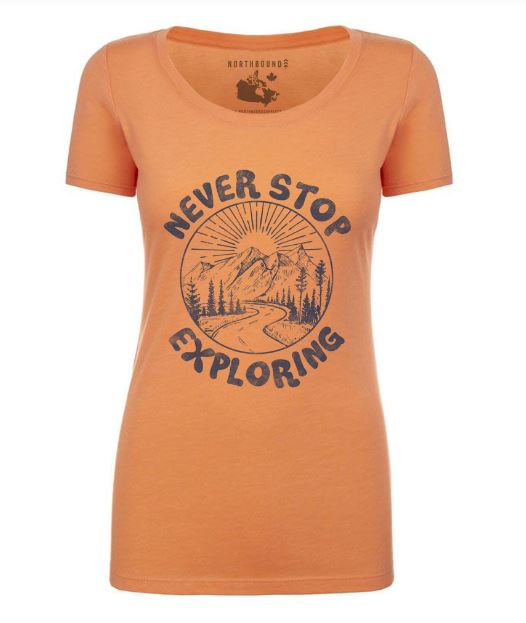 Northbound Never Stop Exploring Tee