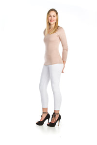 Papillon Long Sleeved Basic Stretch Top
