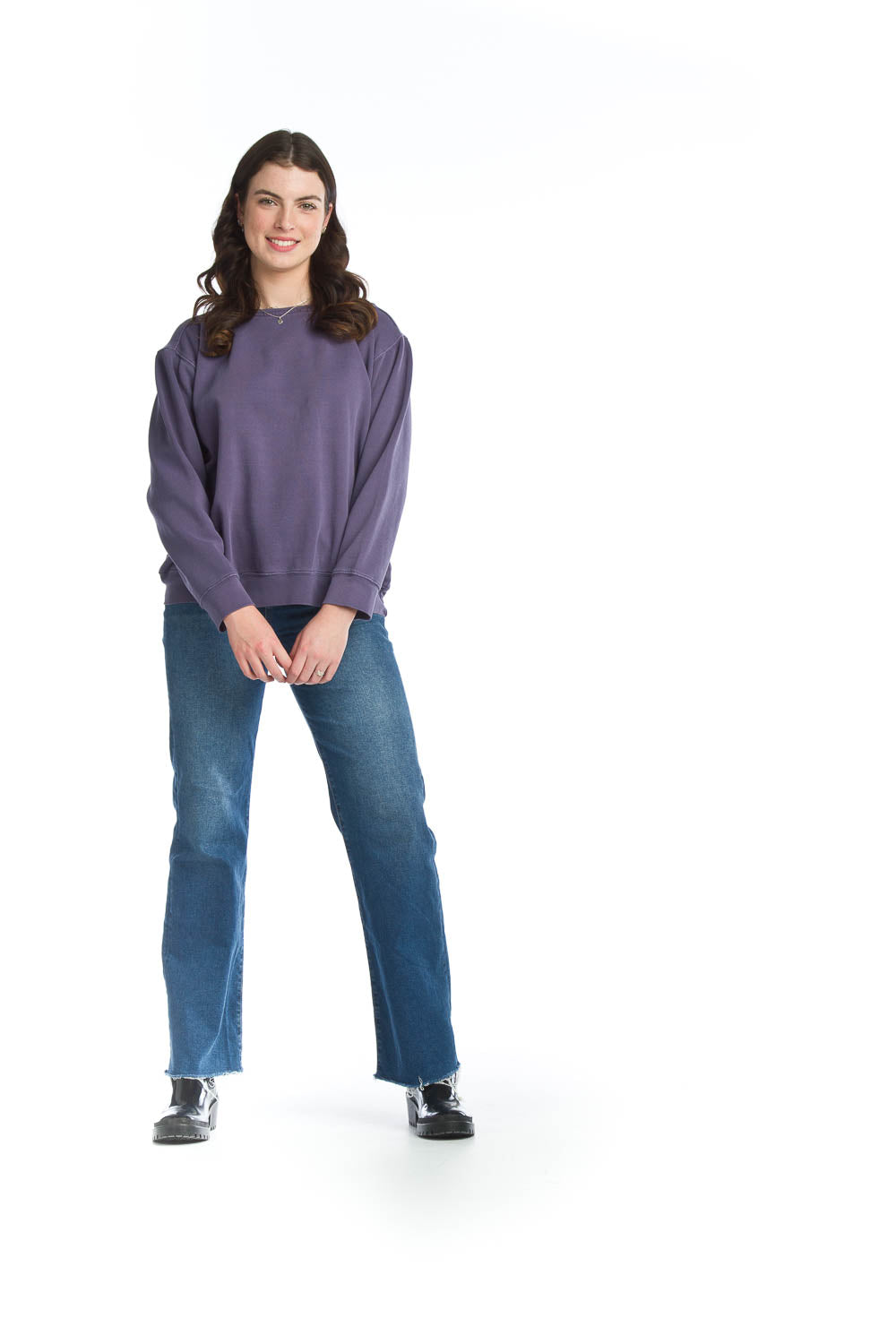 Papillon Solid Crewneck