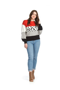 Papillon Leopard Striped Sweater – Brown Style Shop