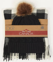 Load image into Gallery viewer, DKR Hat &amp; Scarf Plaid Set
