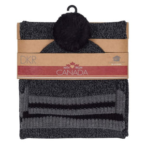 DKR Hat & Scarf Combo Pack Striped