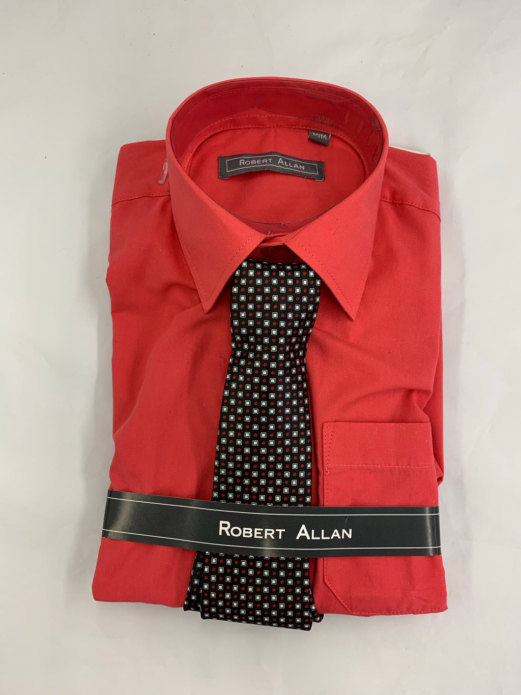 Robert Allan Dress Shirt & Tie 4-6X
