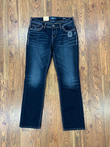 Silver Aiko Straight Jeans