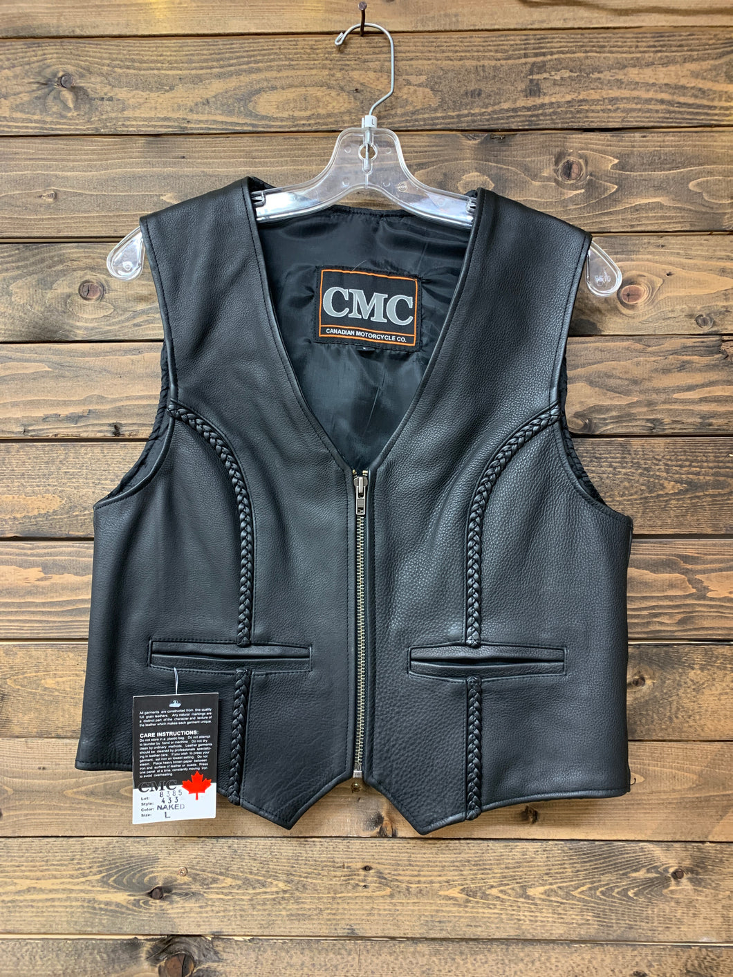 Canadian Motorcycle Co Leather Vest