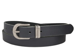 Silver With Double Metal Loops Belt