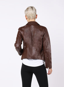 Dex Faux Leather Motorcycle Jacket