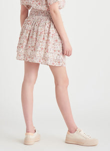 DEX Elastic Waist Tiered Mini Skirt