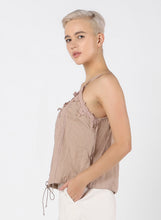 Load image into Gallery viewer, Dex Lace Trim Drawstring Cami
