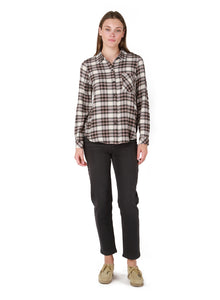 Dex Button Front Plaid Shirt