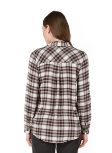 Dex Button Front Plaid Shirt